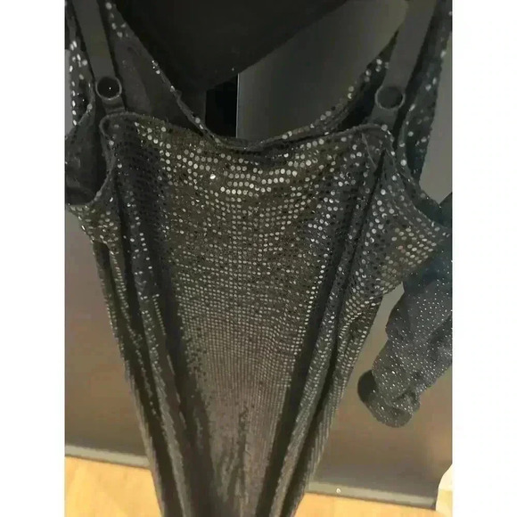 BEBE Bodycon Sequin Gown Evening Dress Size S - Picture 7 of 8